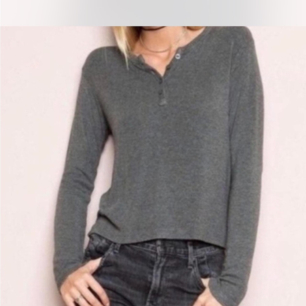 Brandy Melville Long Sleeve Henley Top